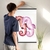 Enhanced Matte Paper Poster With Hanger 010. Black Frame, 24inx36in (60.96cmx 91.44cm), Front View. Picture shows two colorful sea horses’ side-by-side. Great Gift for Family, Friends, Coworkers, Self, and Others.