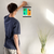 Enhanced Matte Paper Poster With Hanger 012. Black Frame, 8in x 10in (20.32cm x 25.40cm), Front View. Picture shows abstract drawing of two faces with different background colors and different colors highlighting facial features. Great Gift for Family, Friends, Coworkers, Self, and Others.