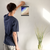 Enhanced Matte Paper Poster With Hanger 015. Black Frame, 8in x 10in (20.32cm x 25.40cm), Front View. Picture shows drawing of a beach as if looking from the sky. The top left corner shows dark blue and a whale swimming, with two lighters shades of blue blending into five shades or brown moving toward the lower right corner. Great Gift for Family, Friends, Coworkers, Self, and Others.