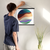 Enhanced Matte Paper Poster With Hanger 020. Black Frame, 18in x 18in (45.72cm x 45.72cm), Front View. Picture shows boho design art drawing of circles, mountains, waves, scenery. Great Gift for Family, Friends, Coworkers, Self, and Others.