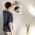 Enhanced Matte Paper Poster With Hanger 020. Oak Frame 11in x 14in (27.94cm x 35.56cm), Front View. Picture shows boho design art drawing of circles, mountains, waves, scenery. Great Gift for Family, Friends, Coworkers, Self, and Others.