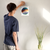 Enhanced Matte Paper Poster With Hanger 020. White Frame 8in x 10in (20.32cm x 25.40cm), Front View. Picture shows boho design art drawing of circles, mountains, waves, scenery. Great Gift for Family, Friends, Coworkers, Self, and Others.
