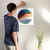 Enhanced Matte Paper Poster With Hanger 020. White Frame 18in x 18in (45.72cm x 45.72cm), Front View. Picture shows boho design art drawing of circles, mountains, waves, scenery. Great Gift for Family, Friends, Coworkers, Self, and Others.