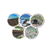 Set of Pin Buttons US National Parks 009. The set includes 5 lightweight and sturdy pin buttons with a glossy finish. Every visit to national parks will create lasting memories. Pin Buttons will be a reminder of the good times. You could even pass the buttons on to generations as unique family history. Fun gift for Family, Friends, Coworkers, Self, and Others. Size: 1.25 in (31.25 mm) and 2.25 in (56.25 mm).  US National Park Images: Lassen Volcanic National Park, Mammoth Cave National Park, Mesa Verde National Park, Mount Rainier National Park, New River Gorge National Park