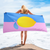 TOWEL-BATH-BEACH-IMAGE-LEMON-BETWEEN-PINK-BLUE