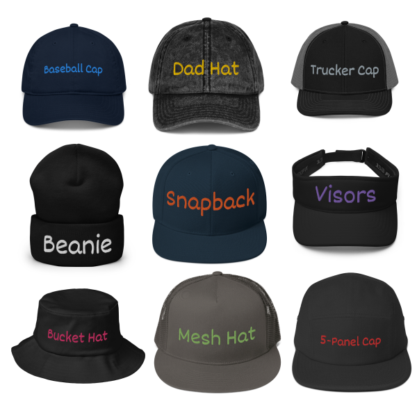 Hats and Caps Clothing Options