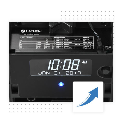 Lathem 2100HD Thermal Print Time Clock - 1-800-TIMECLOCKS