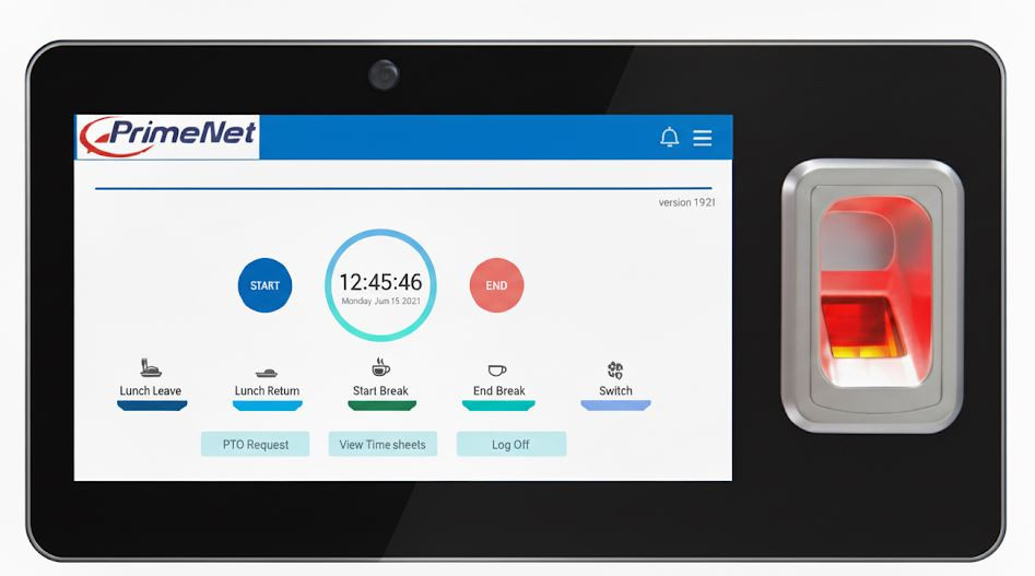 Prime Time PT-2260 Biometric Time Clock - 1-800-TIMECLOCKS