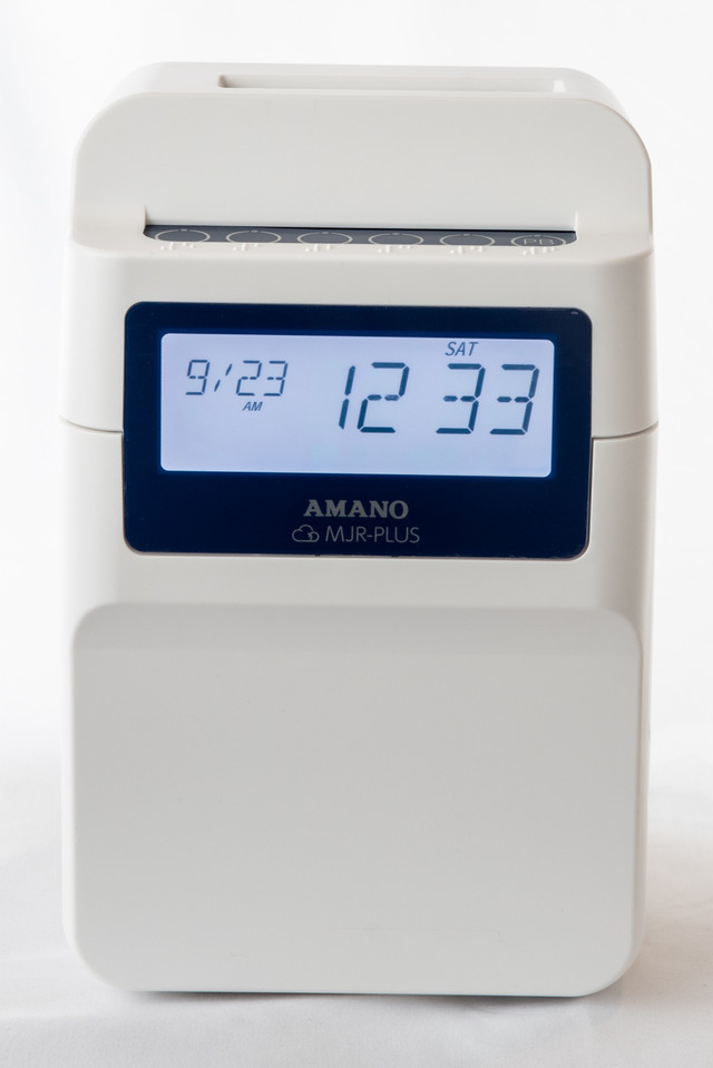 Amano MJR-PLUS TIME RECORDER - 1-800-TIMECLOCKS