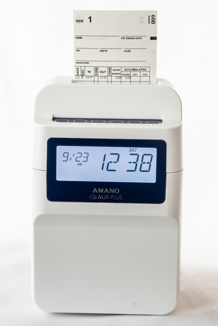 Amano MJR-PLUS TIME RECORDER - 1-800-TIMECLOCKS
