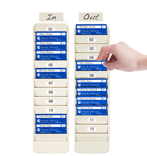 Id Rack Design Pyramid ID Badge Rack - 1-800-TIMECLOCKS