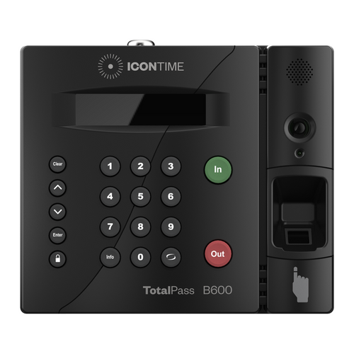 Icon Time TotalPass B600 Biometric Finger Print Time clock - 1-800 ...