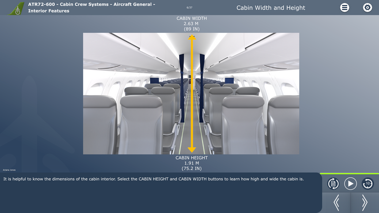 ATR 72-600 Cabin Crew Aircraft Systems