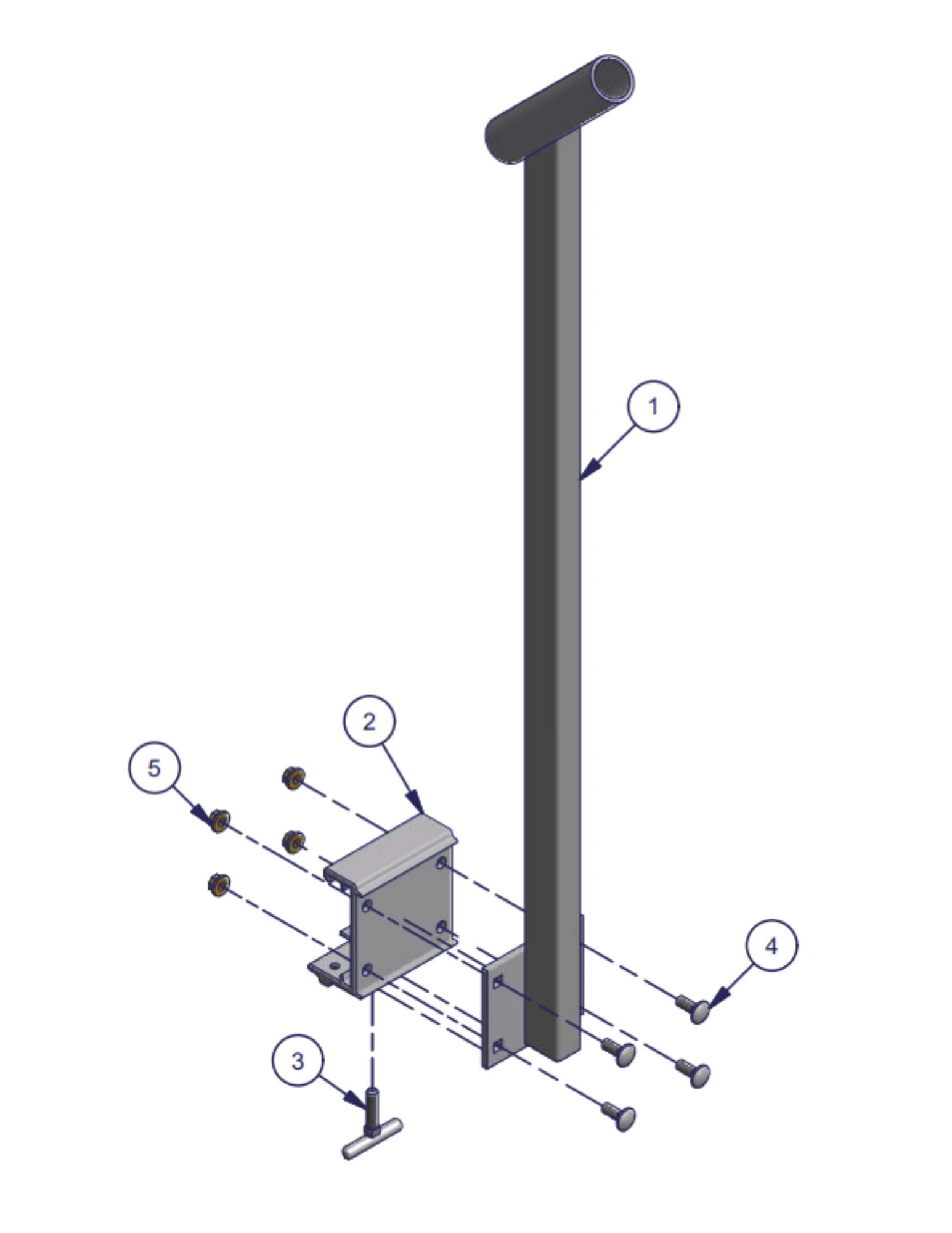 Fishing Rod Holder replacement-parts diagram
