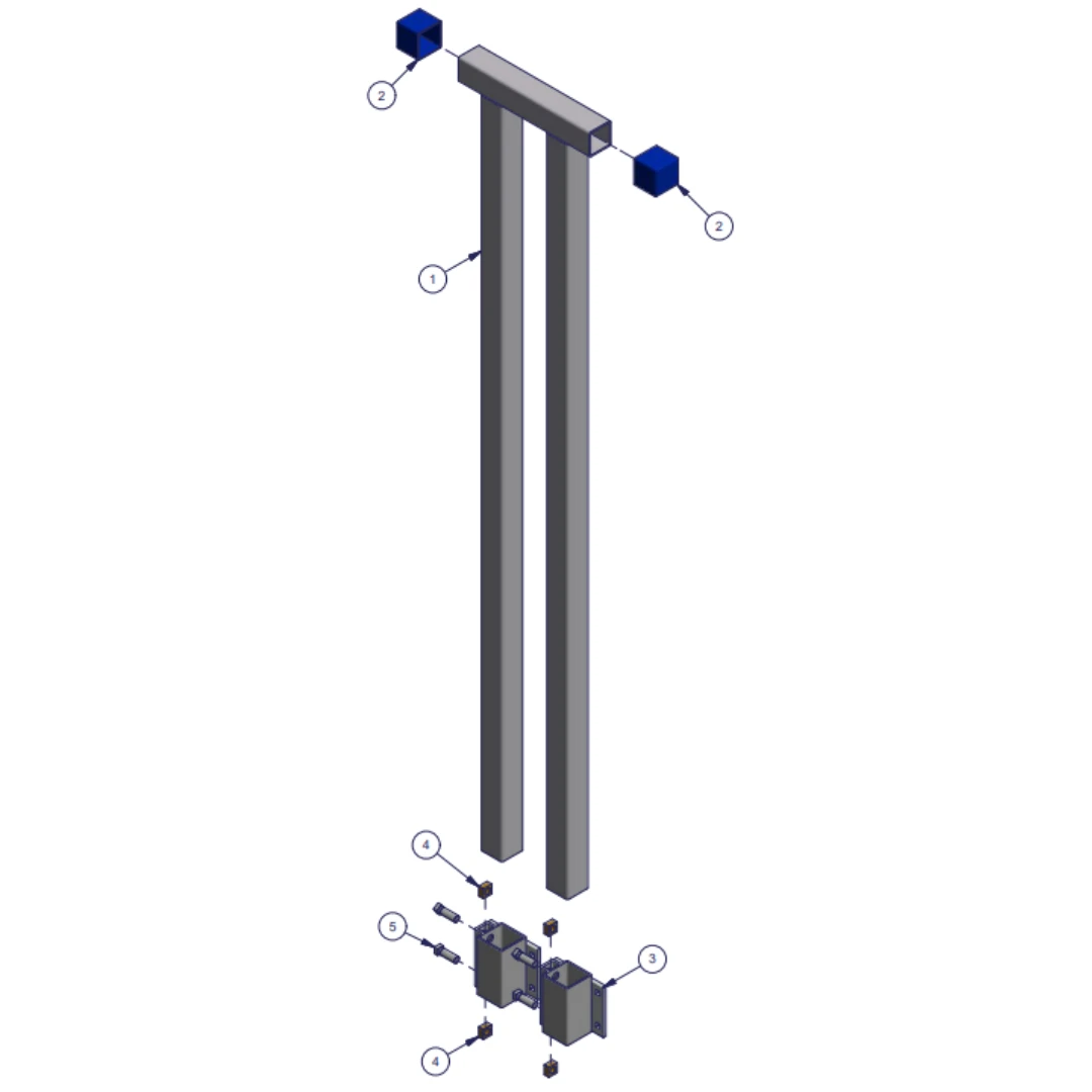 ShoreMaster Boat Entrance-Exit Assist Handle replacement parts diagram