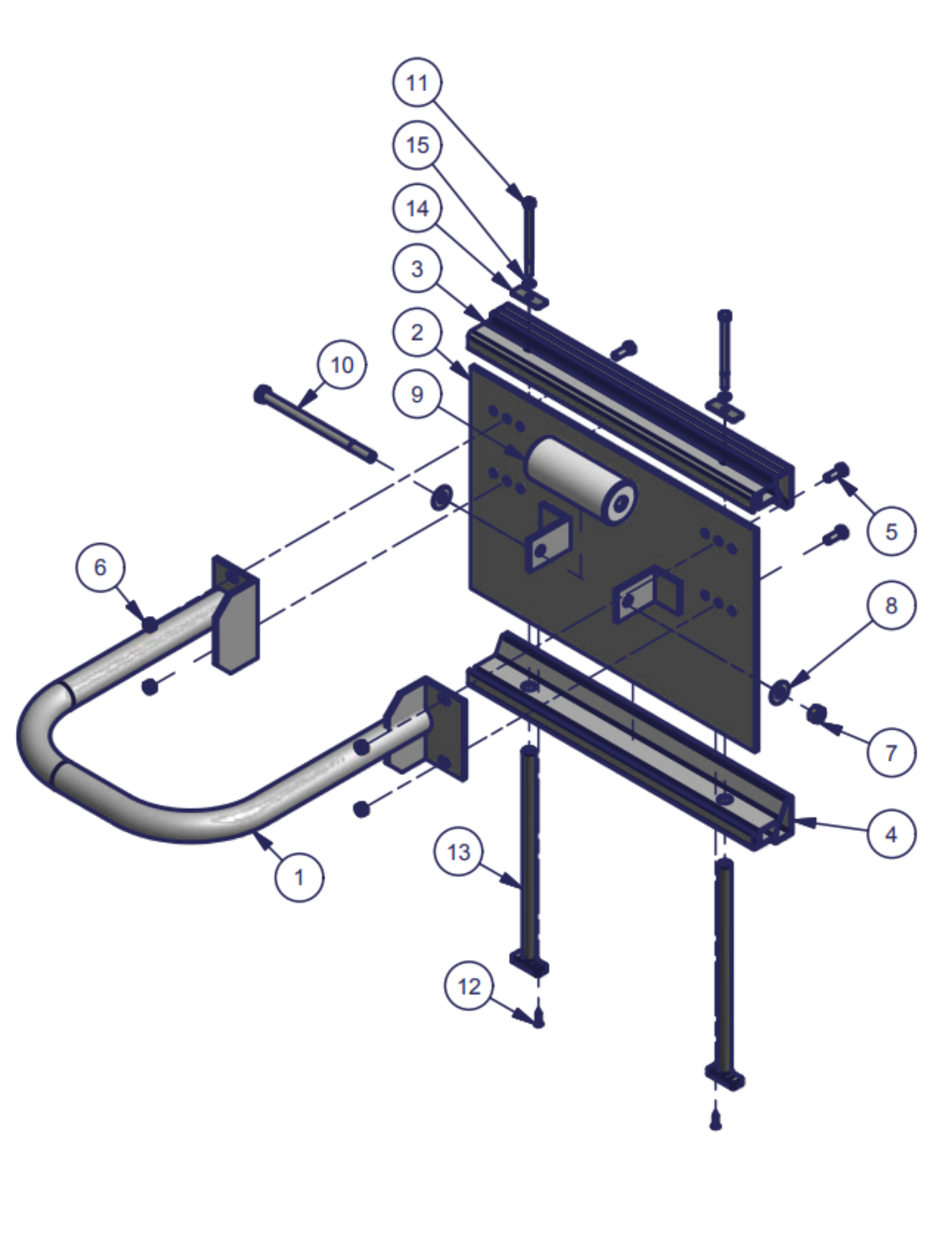 PolyDock Pile Hoop replacement-parts diagram