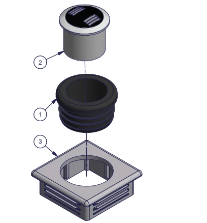 ShoreMaster Solar Dock Lights replacement parts diagram