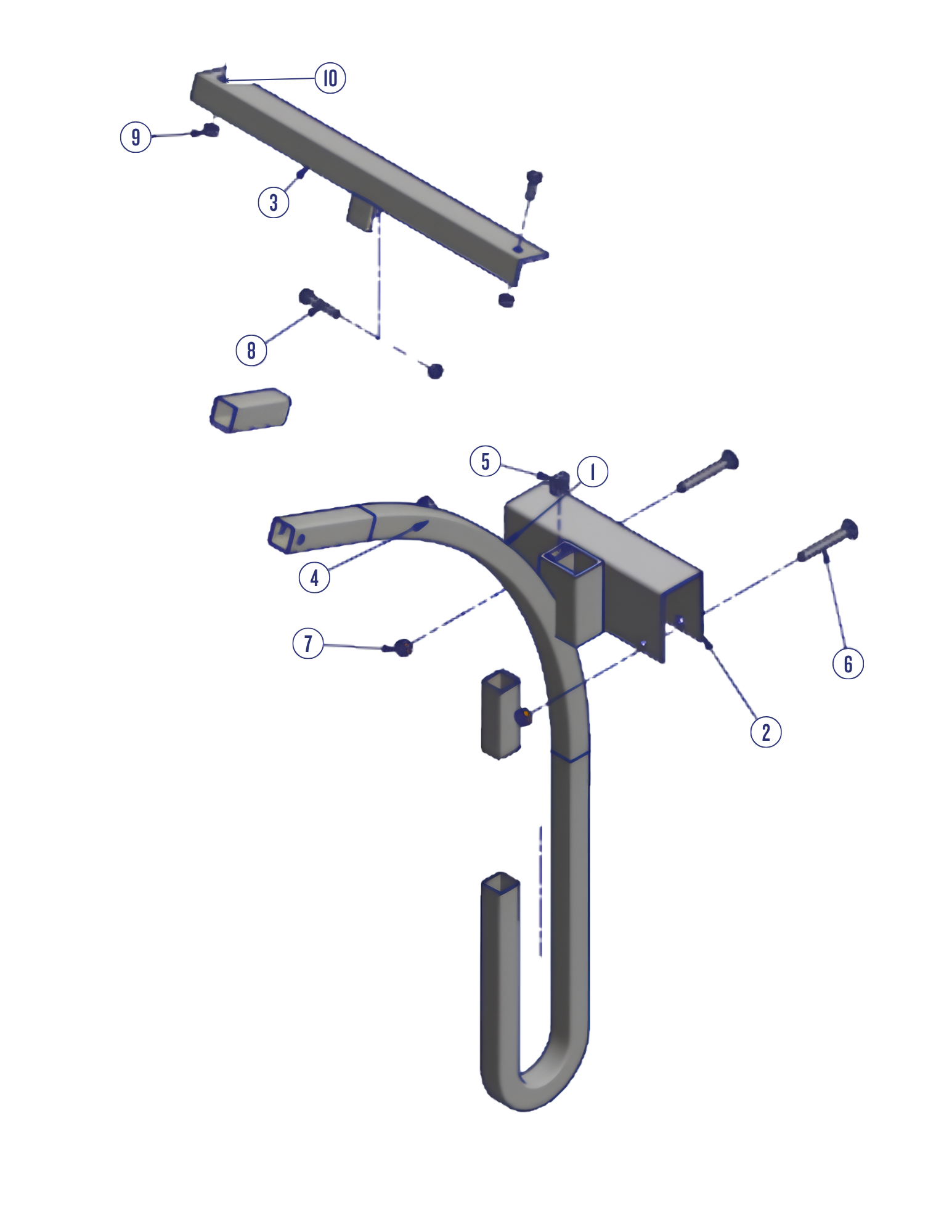 Solar Charger Canopy Mounting Bracket parts diagram