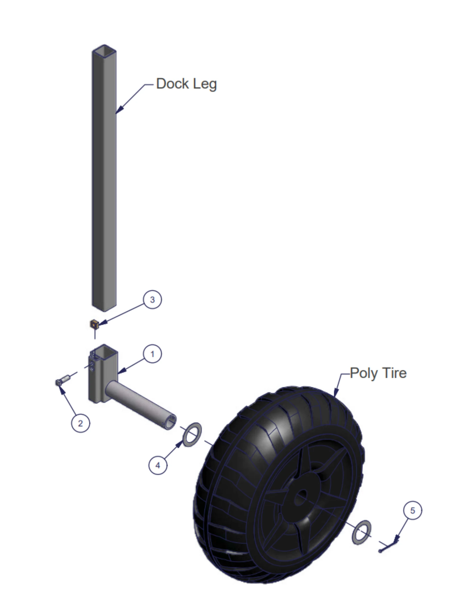 Wheel Axle Adaptor replacement-parts diagram