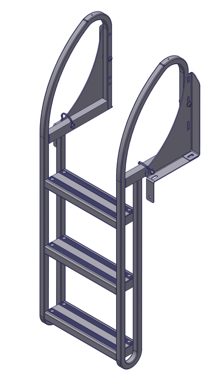 ShoreMaster Bolt-On Pivoting Dock Ladder
