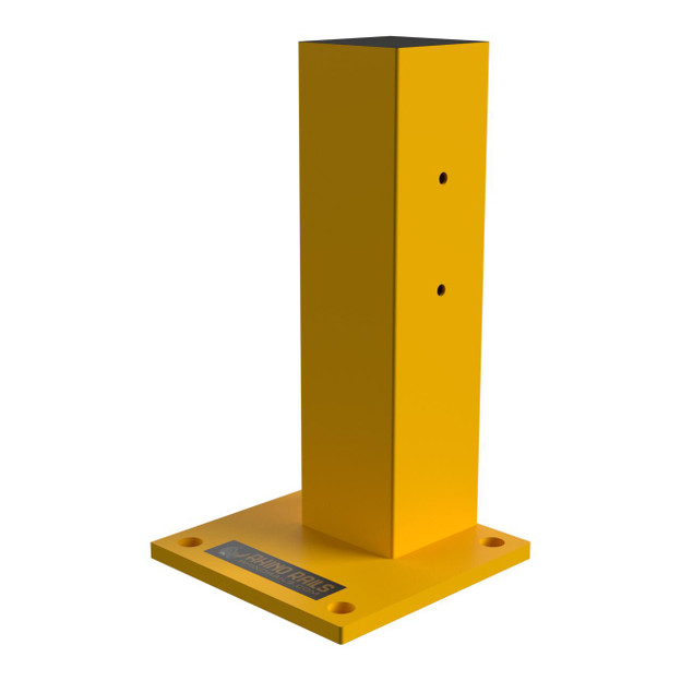 Rhino Rails 18.5in Guardrail Column with Offset Baseplate Rhino Rails 18.5in Guardrail Column with Offset Baseplate