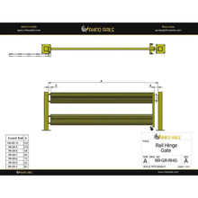 Rhino Rails RR-GR-RHG  Double Rail Hinge Assembly Barrier Gate  - Photo