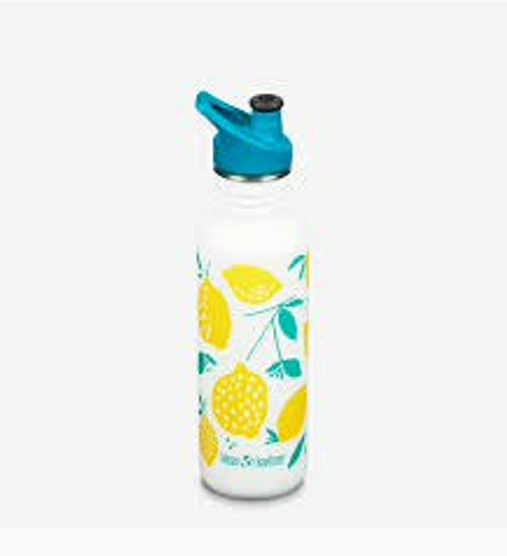 Lemon Patterned Water Bottle