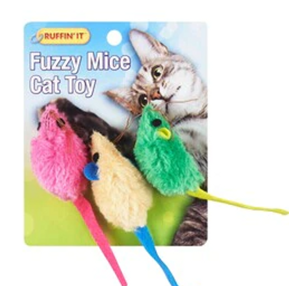Pack of 3 Cat Toy Mice