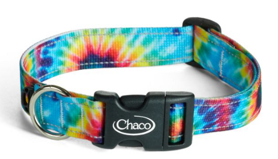 Chaco Rainbow Tie Dye Dog Collar