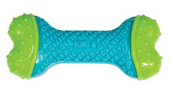 Green and Blue Bone Chew Toy