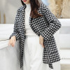 A houndstooth wool coat is a classic and stylish outerwear piece, characterized by its distinctive houndstooth pattern. Crafted from high-quality wool, it offers both warmth and a timeless fashion statement. Explore our selection of houndstooth wool coats to stay cozy and fashionable in colder seasons.