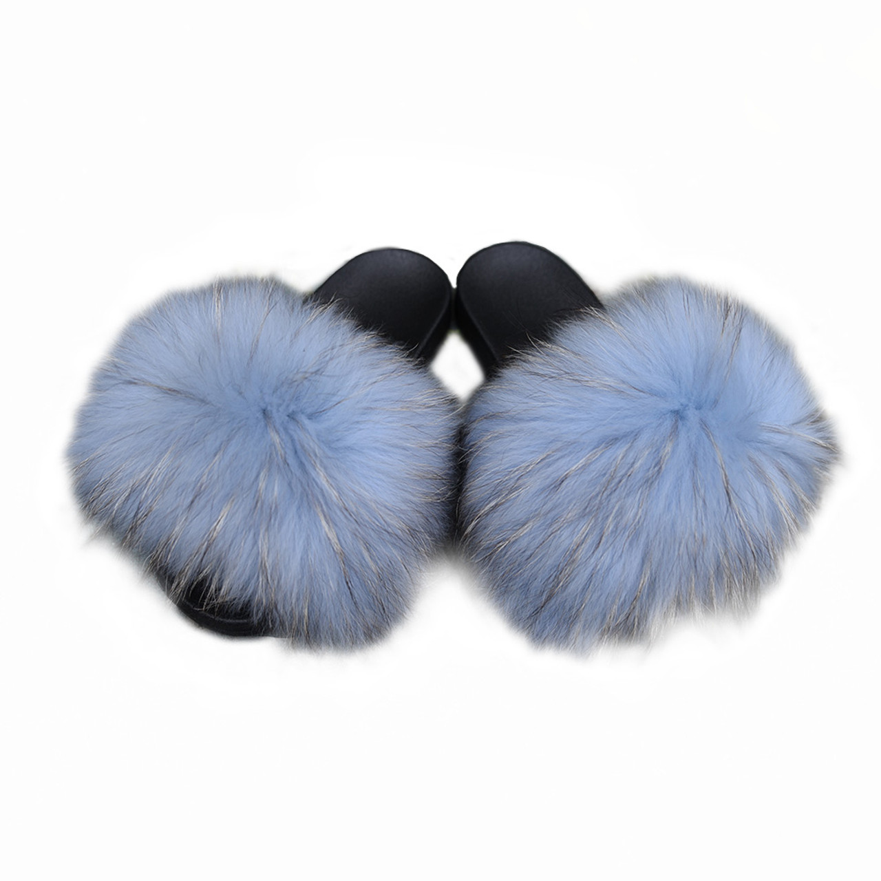 Fur on sale fox slides