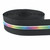Black Zipper Tape With Neon Rainbow Dash Style #5 Coil - 3 Yards