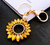 Rhinestone Encrusted Sunflower Charm 1pc