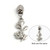 Silver Rose #5 Zipper Pull 4pc set