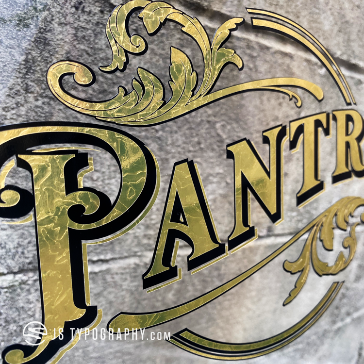 Pantry Circular Gold Decal - Thumbnail 4