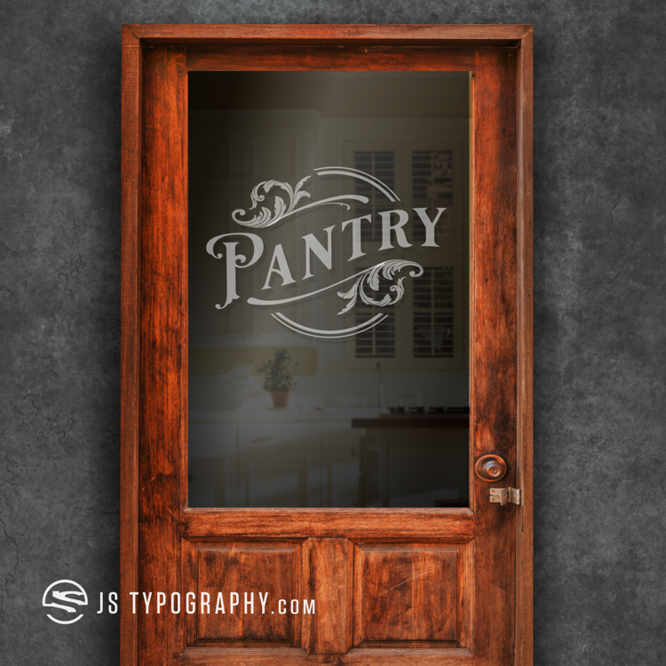 Pantry Circular Frosted Decal - Thumbnail 2