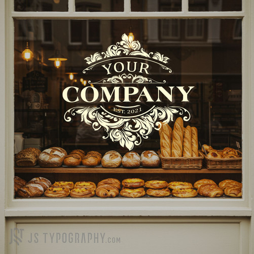 Custom storefront window decals designed for branding, promotions, and professional storefront presentation.