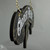 Angled view of the Victorian ORDER HERE hanging sign showing the decorative black PVC foam board shape, gold detailing, and included hanging chains.