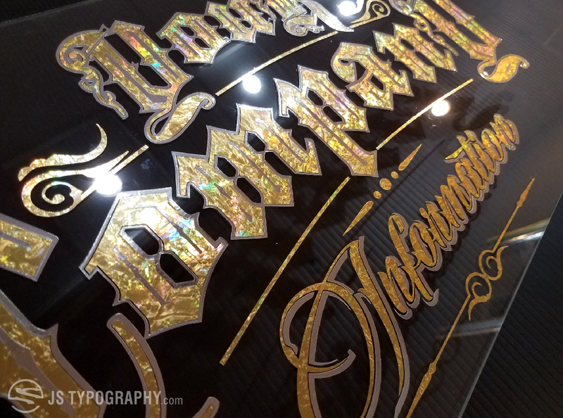 Gold Leaf and Chrome JS Typography Inc