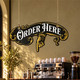 Victorian Hanging Business Sign | Custom Café & Restaurant Sign