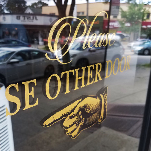 Vintage Hand Pointing Decal - JS Typography LLC.