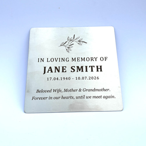Stainless Steel Plaque