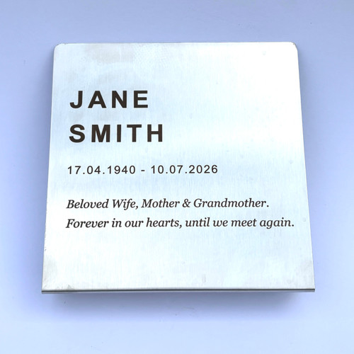 Stainless Steel Plaque