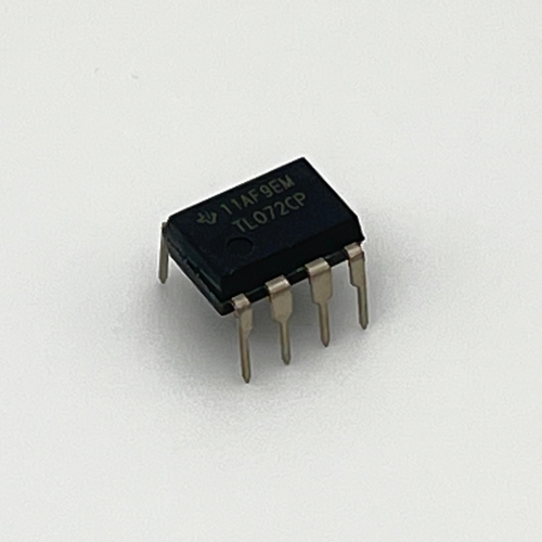 TL072 dual operational amplifier, available at Pedal Parts and Kits