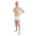 BeDry Night Premium Incontinence Briefs on male model, front-view.