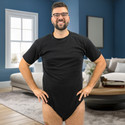 Fixation Bodysuit on male model, front-view.