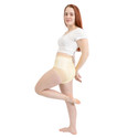 Seamless Latex Brief on female model, side-view.