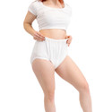 Silence Pant on female model, front-view.