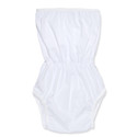 White Incontinence Romper.